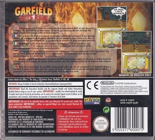 Garfield Gets Real - Nintendo DS (A Grade) (Genbrug)